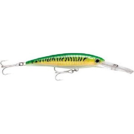 Rapala XRap Magnum 20 Trolling, Deep Diver, 5 12, 1 58 Oz, Gold Green Mackerel, Floating XRMAG20GGM
